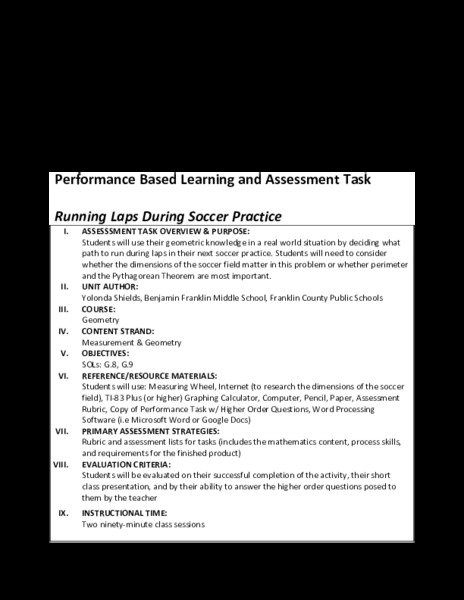 Running Laps During Soccer Practice Performance