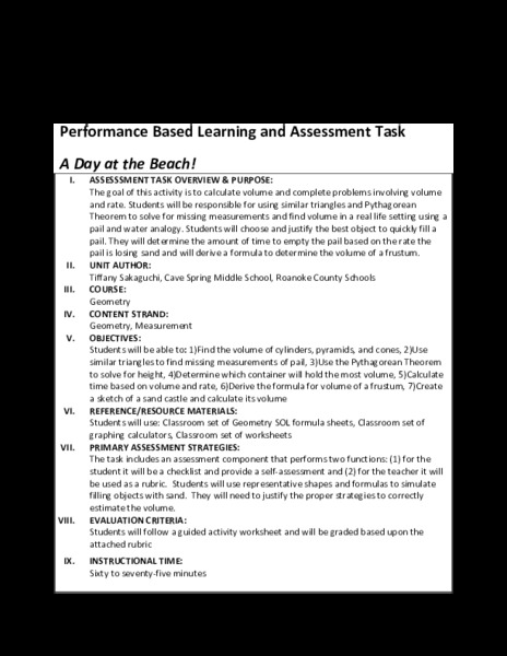 A Day at the Beach! Performance