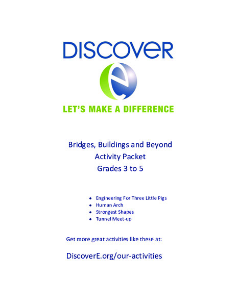 Bridges, Buildings and Beyond Activity Packet: Grades 3-5 Activity