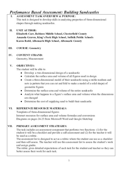 Building Sandcastles Performance