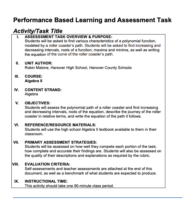 “FUN-ctions” Find the Equation of a Scream Performance