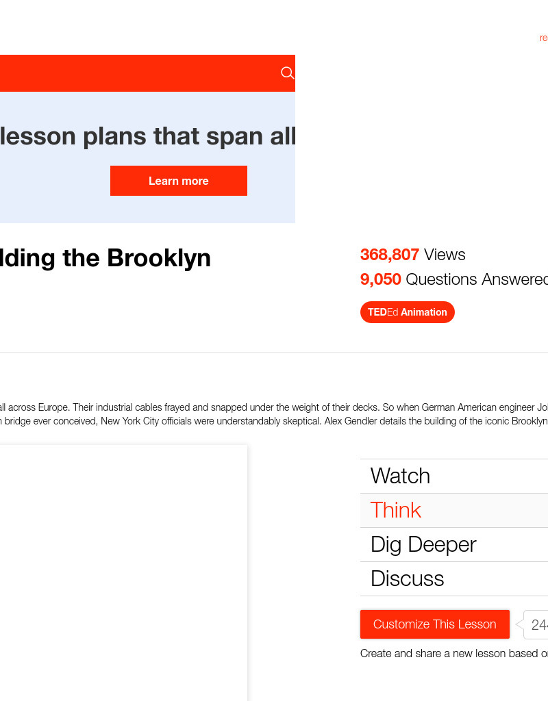 Epic Engineering: Building the Brooklyn Bridge Instructional Video