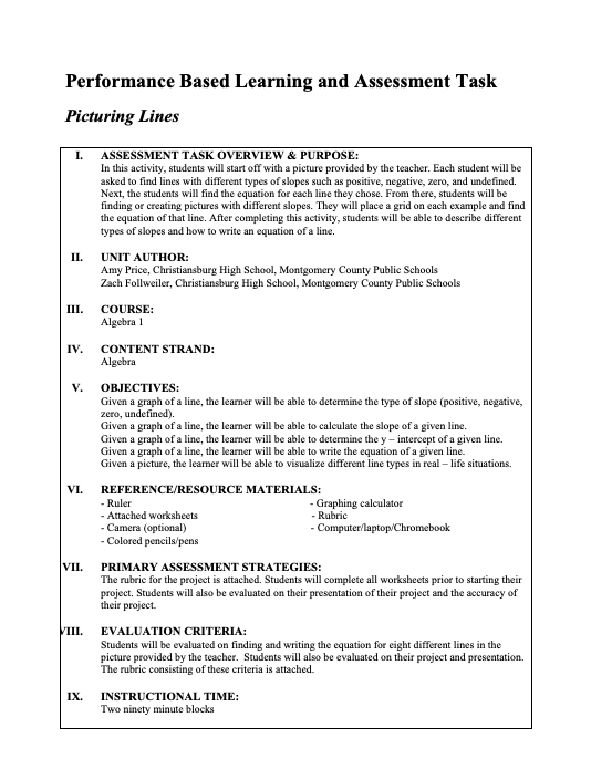 Picturing Lines Performance