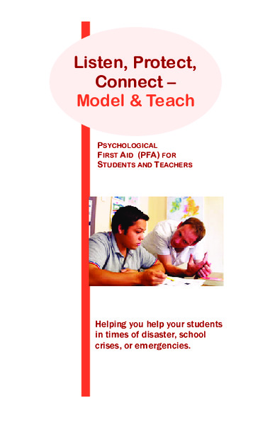 Psychological First Aide (PFA) for Students and Teachers Professional Doc