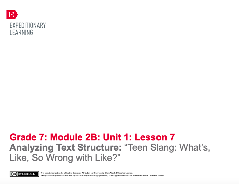 Analyzing Text Structure: “Generation Z Stereotyped” Lesson Plan