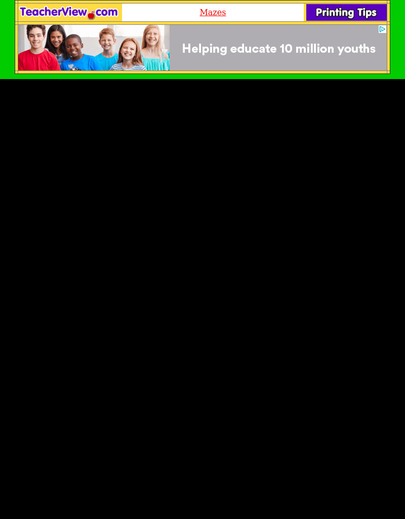 Basketball Maze Worksheet