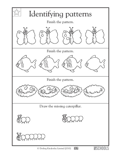 Identifying Patterns Worksheet