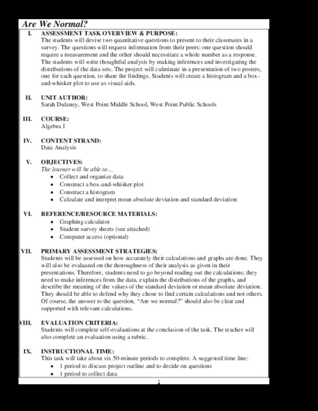 Are We Normal? Performance