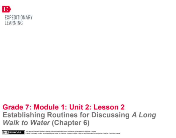 Considering Author’s Purpose: Comparing Fictional and Historical Experiences of the Second Sudanese Civil War (Chapters 14 and 15, Plus Rereading “Time Trip,” Continued) Lesson Plan