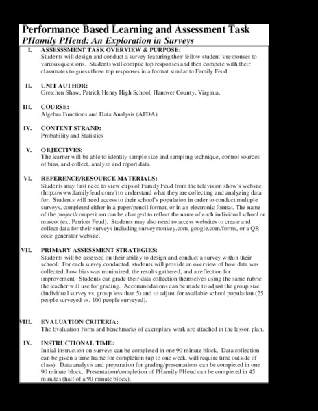 PHamily PHeud: An Exploration in Surveys Performance