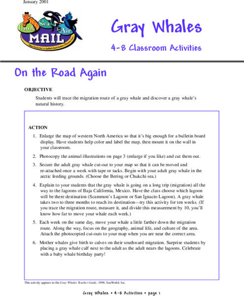On the Road Again Lesson Plan