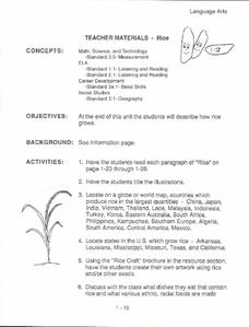 Rice Lesson Plan