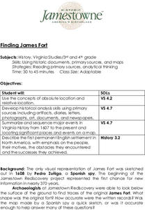 Finding James Fort Lesson Plan