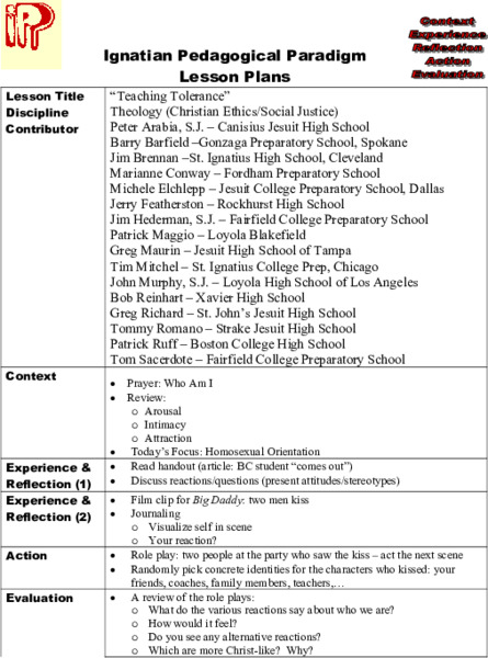 Teaching Tolerance Lesson Plan