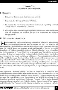The March of Civilization Lesson Plan
