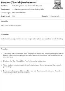 Self-Management and Responsible Behavior Lesson Plan