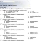 Identity and Equality Properties Interactive