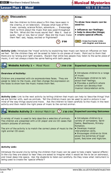 MUSICAL MYSTERIES Lesson Plan