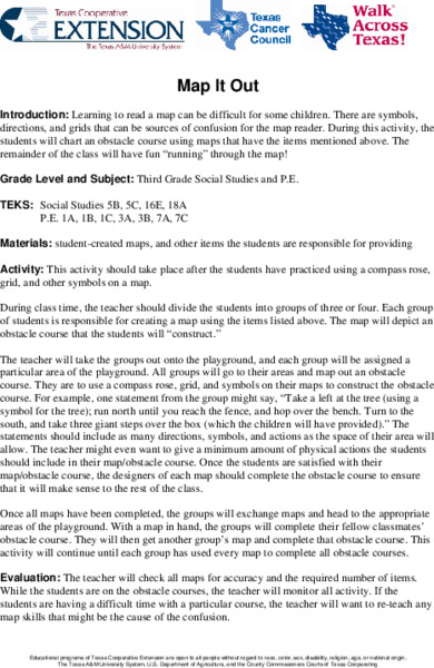 Map It Out Lesson Plan