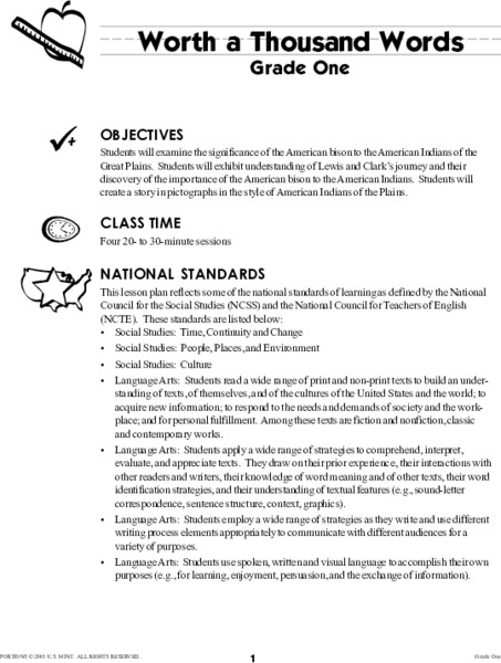 Worth a Thousand Words Lesson Plan