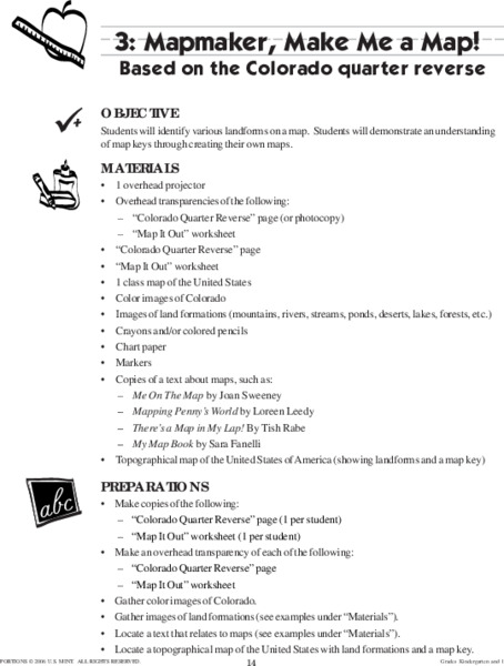 Mapmaker, Make Me a Map! Lesson Plan