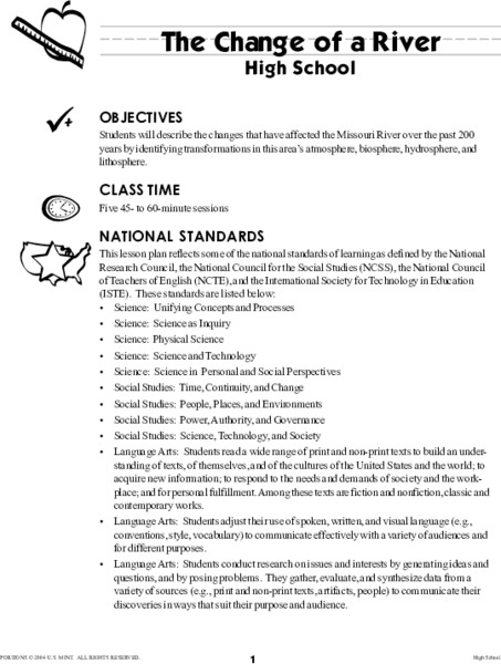 The Change of a River Lesson Plan
