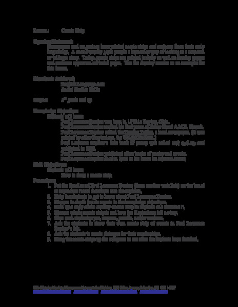 Comic Strip Lesson Plan