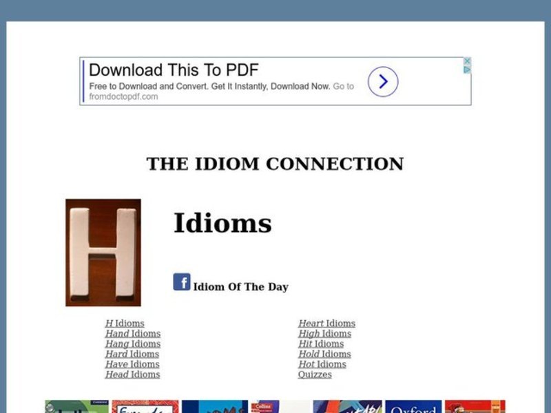 Idioms Worksheet