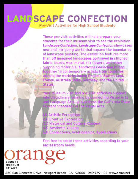 Landscape Confection: Pre-visit Activity Lesson Plan