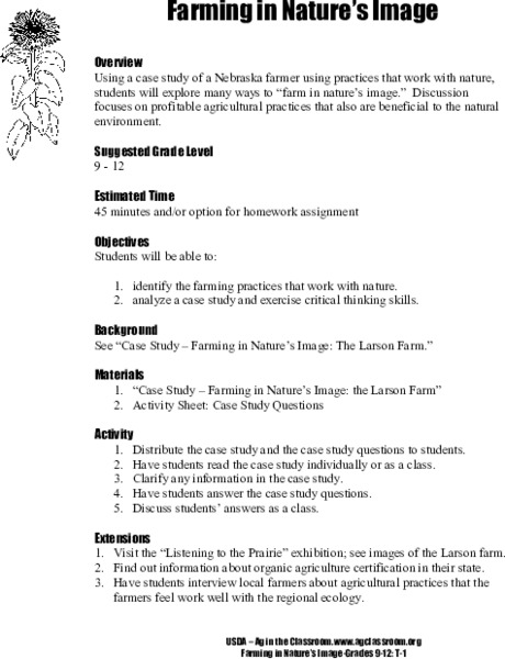 Farming in Nature's Image Lesson Plan