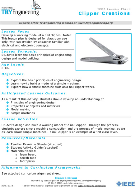 Clipper Creations Lesson Plan