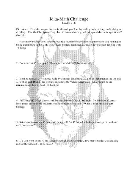Iditarod Lesson Plan