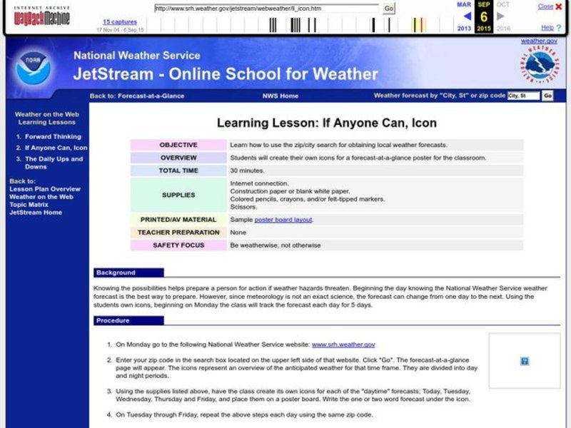 If Anyone Can, Icon Lesson Plan