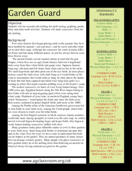 Garden Guard Lesson Plan