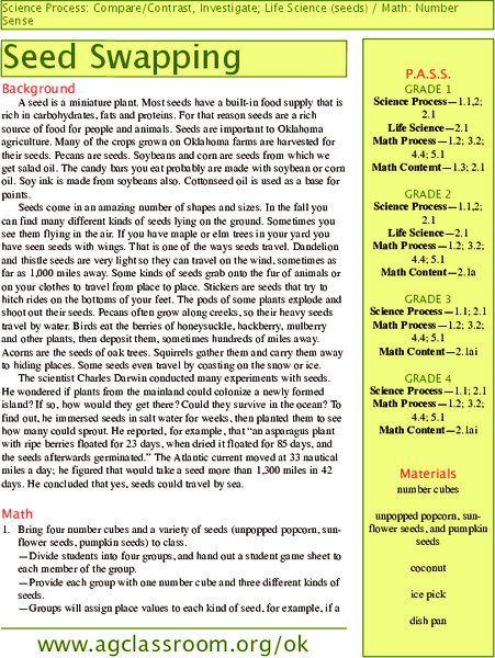 Seed Swapping Lesson Plan