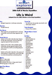 Life is Weird Lesson Plan