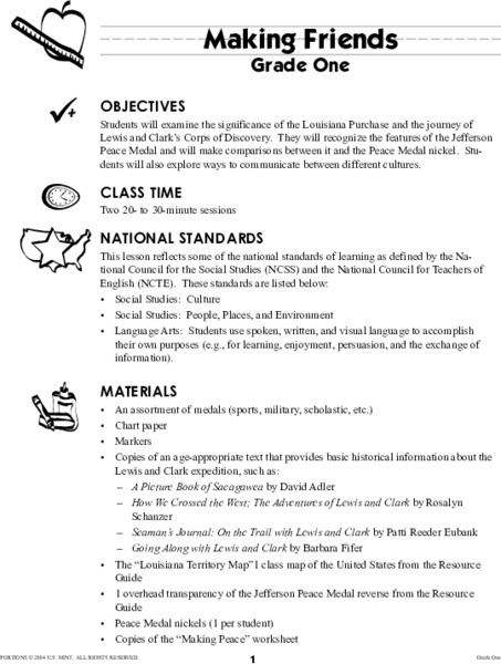 Making Friends Lesson Plan