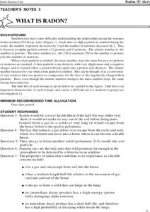 What Is Radon? Lesson Plan
