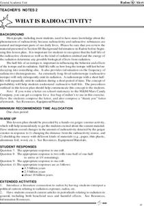 What Is Radioactivity? Lesson Plan