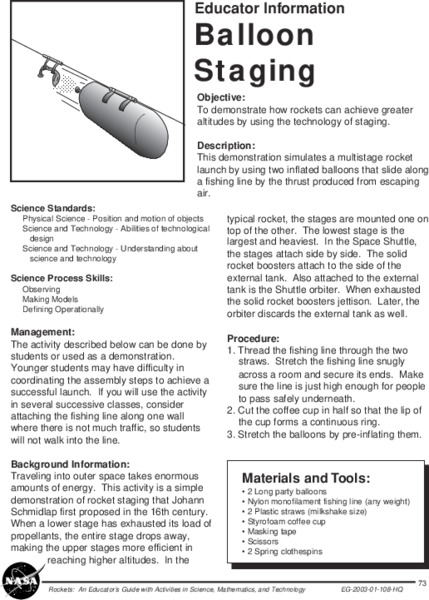 Balloon Staging Lesson Plan
