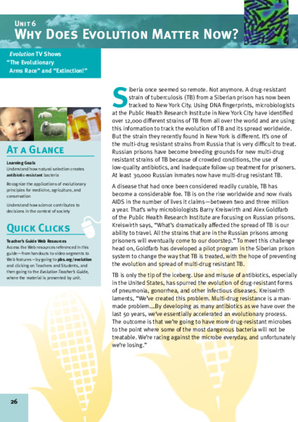 Why Does Evolution Matter Now? Lesson Plan