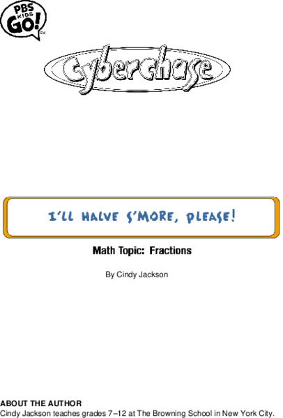 I'll Halve S'More, Please! Lesson Plan