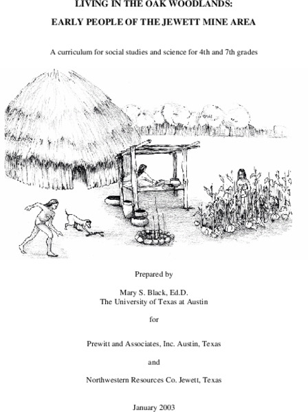 Living in the Oak Woodlands: Early People of the Jewett Mine Area Lesson Plan