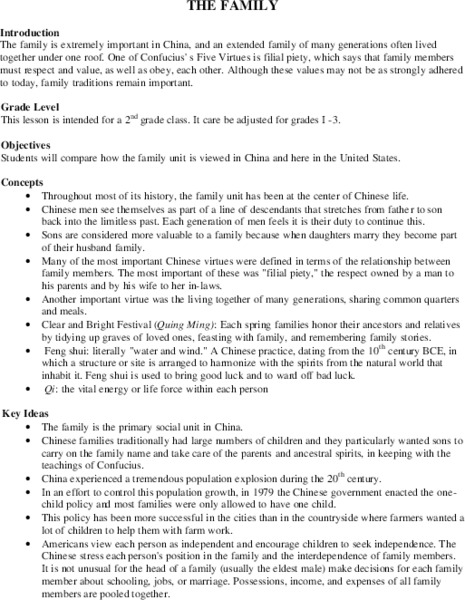 The Family Lesson Plan