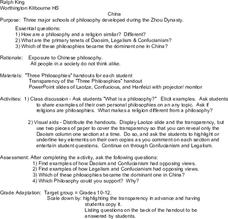 China Lesson Plan