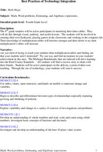 Math Magic Lesson Plan