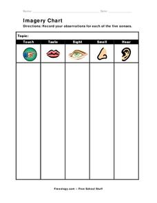 Imagery Chart Organizer