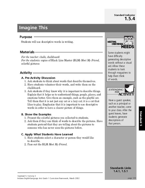 Imagine This Lesson Plan