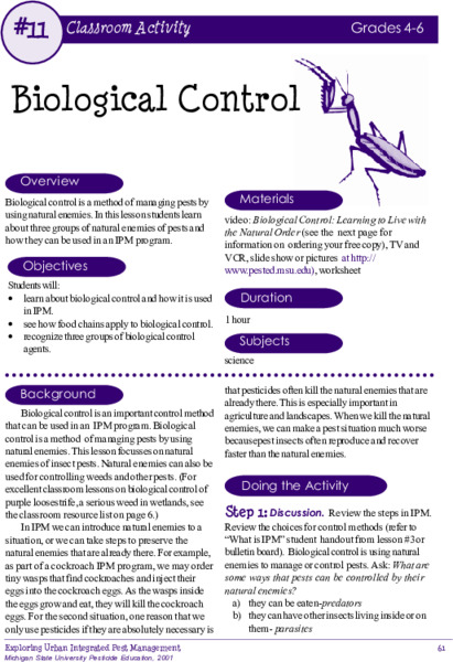 Biological Control Activity