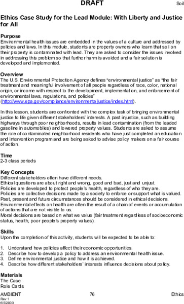 With Liberty and Justice for all Lesson Plan